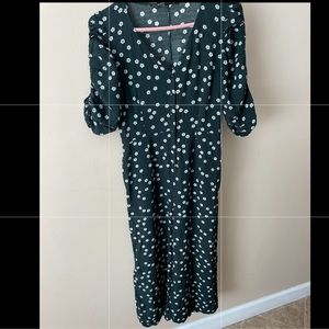 Zara Floral Button-down Jumpsuit
